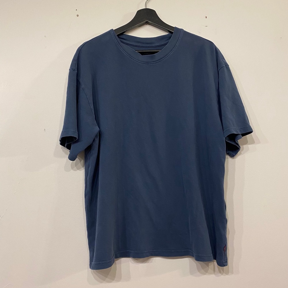 Levis Mens Boxy Fit Heavyweight Cotton T-Shirt Washed Blue Large Short Sleeve